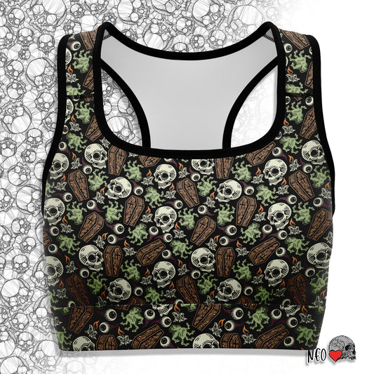 Spooky Evening Sports Bra - NeoSkull