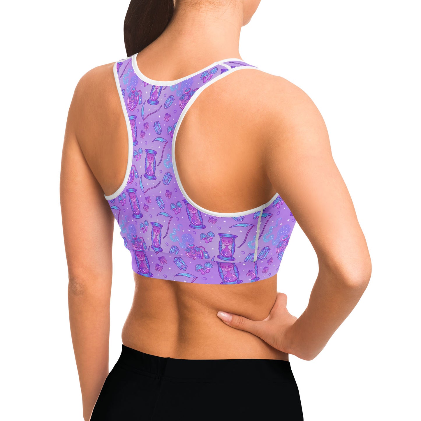 Neon magic sports bra