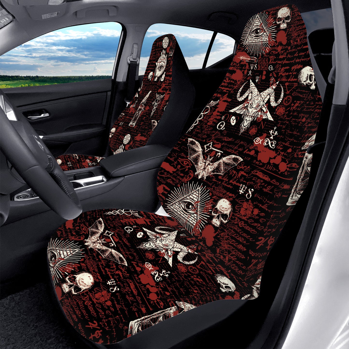 Occult Pattern Car Seat Covers