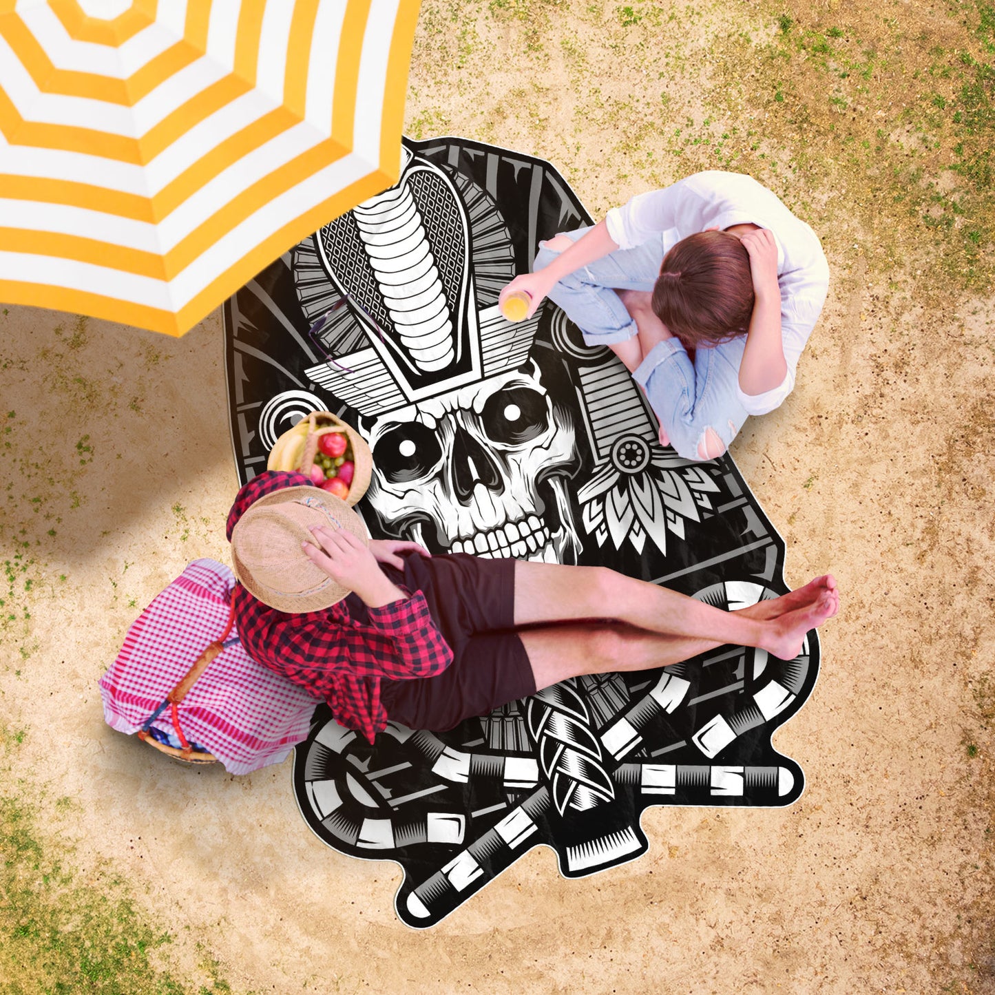 Pharaoh king of Egypt beach towel - NeoSkull