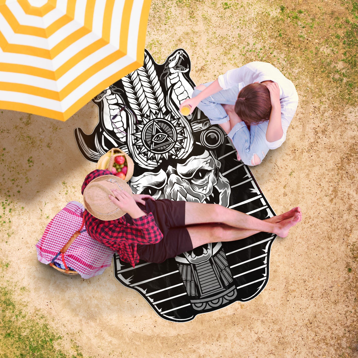Sebek god of the nile beach towel - NeoSkull