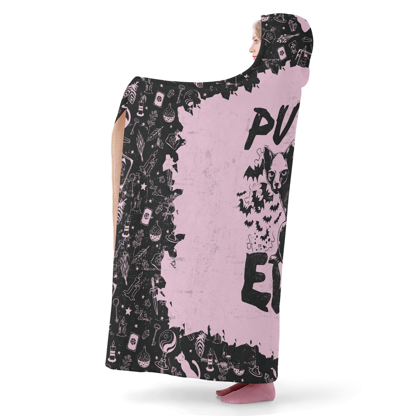 Purr Evil Hooded Blanket