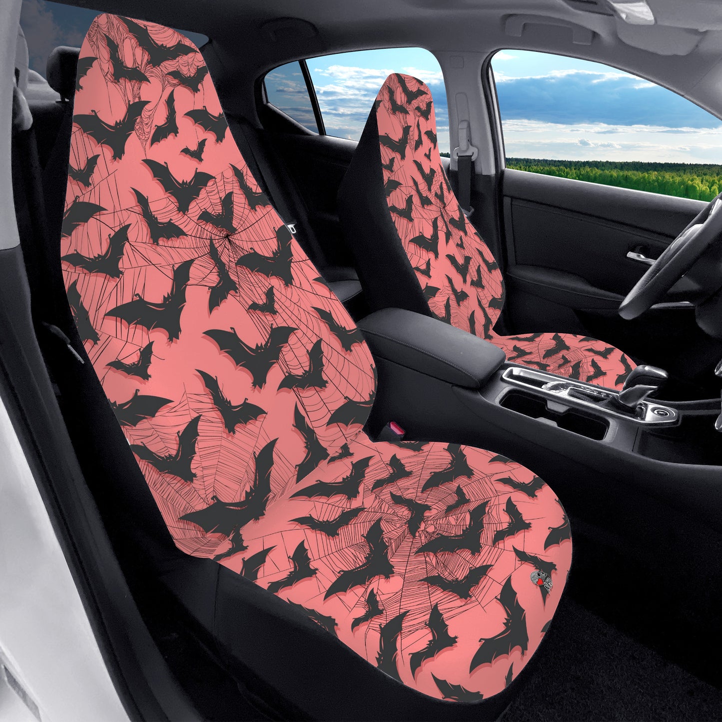 Pink Bat Swarm Car Seat Covers