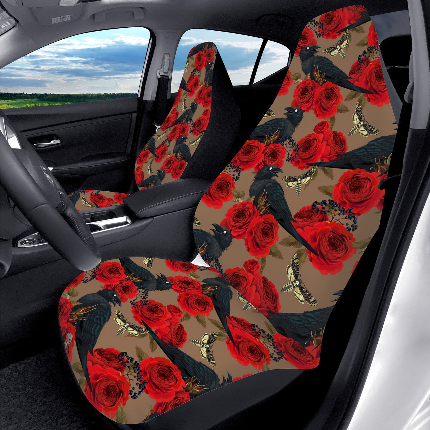 Raven and Roses Nevermore Car Seat Covers