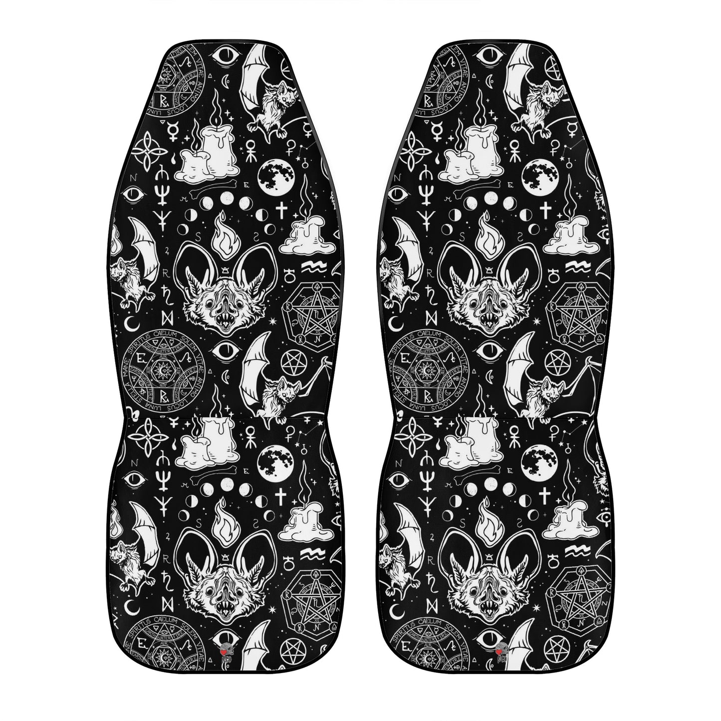Mystic Bats Full Car Seat Cover Set