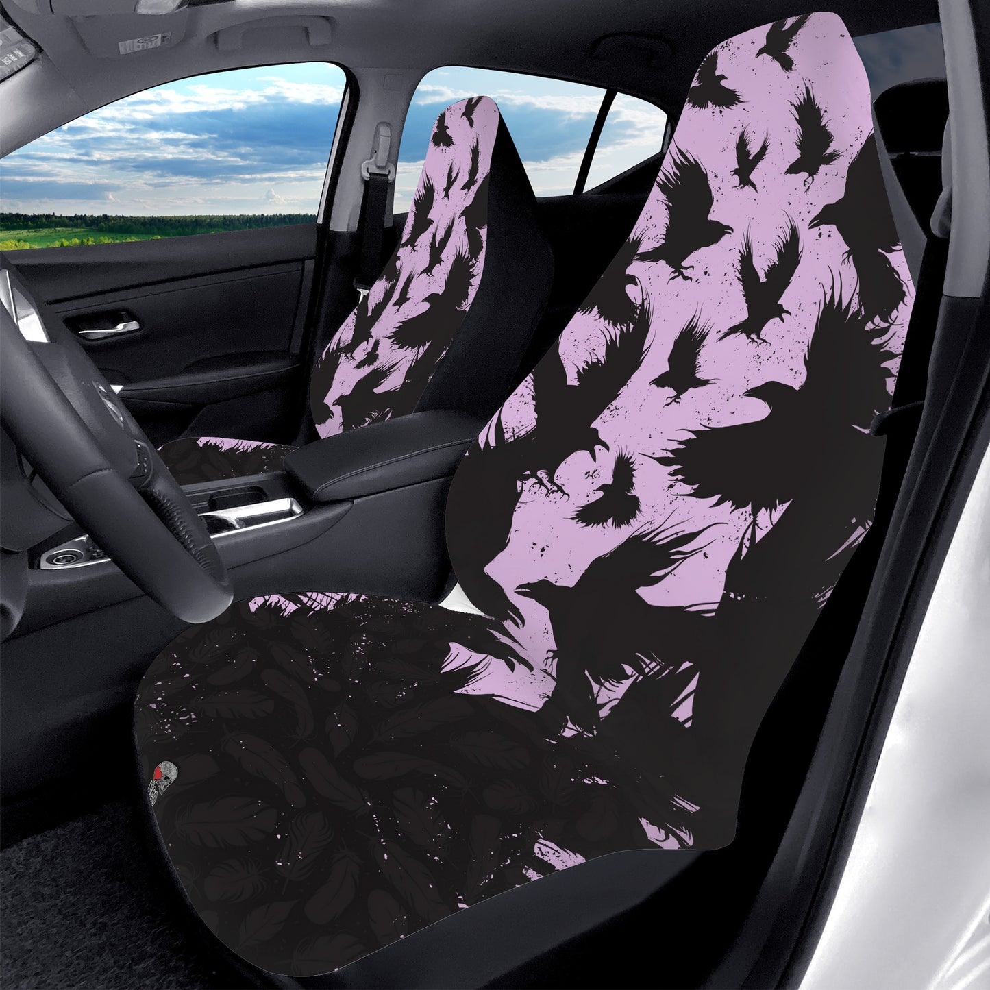 Dancing Ravens Car Seat Covers