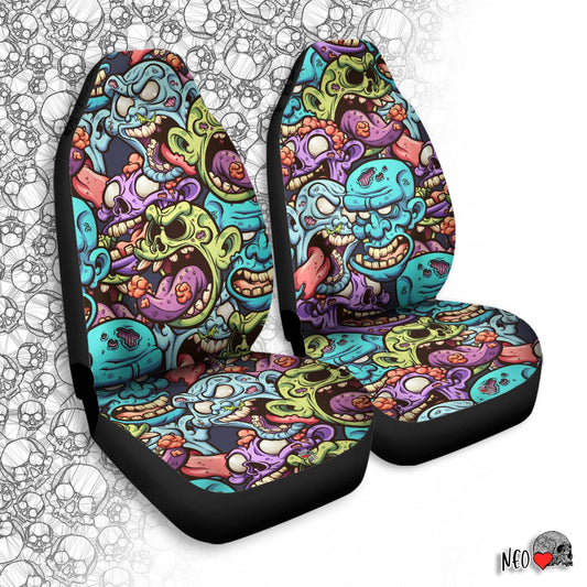 Zombie Horde Halloween car seat covers