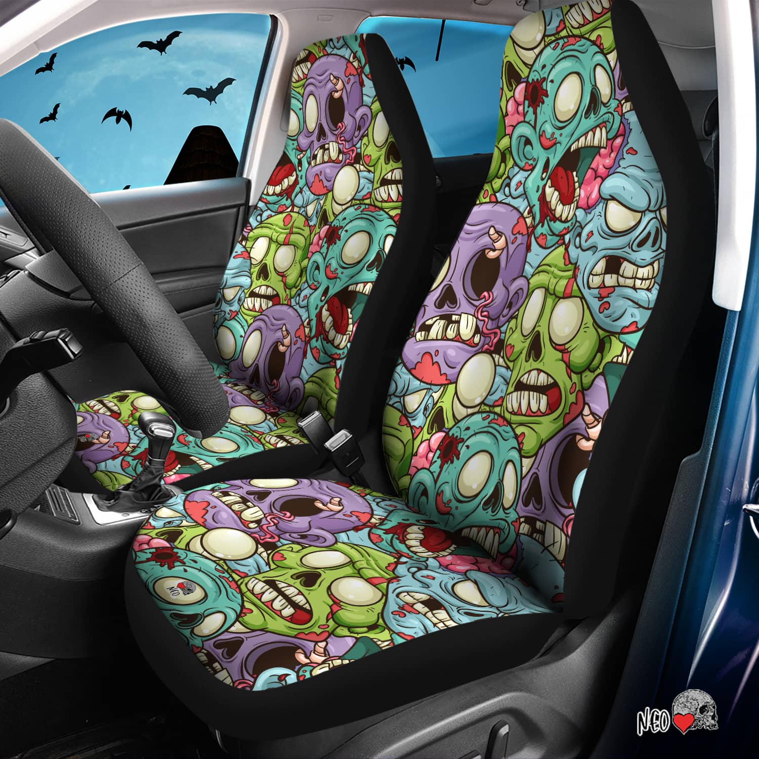 weird Hallooween car accessories