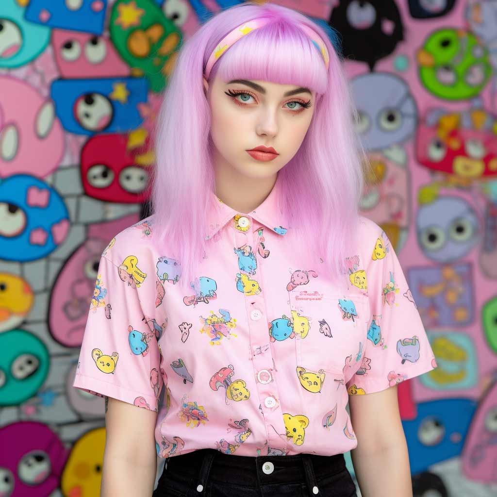 Pastel Goth Shirts Yami Kawaii eerie Neoskull