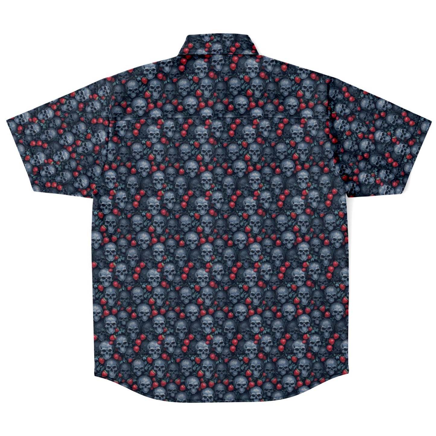Berry Macabre Short Sleeve Button-up Shirt