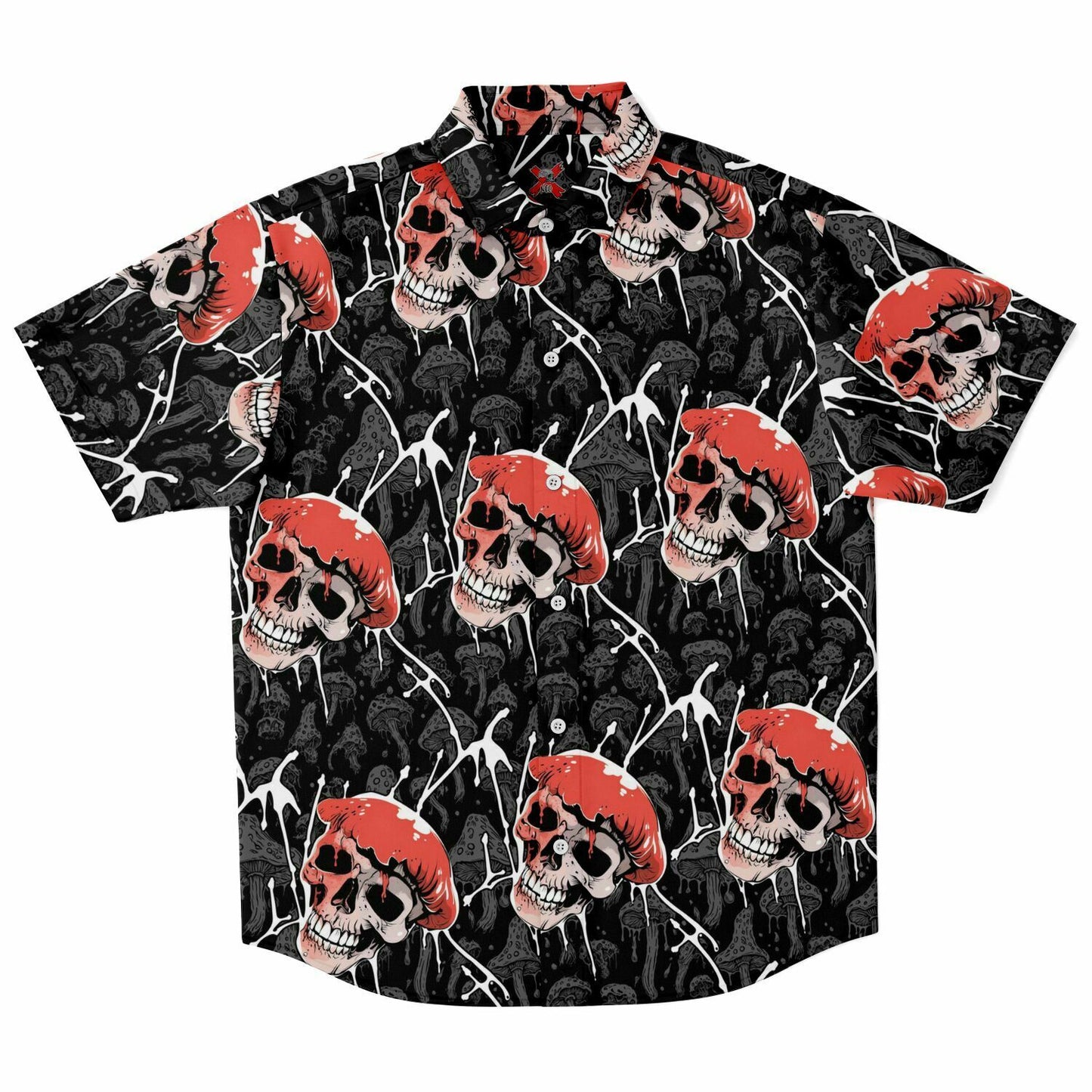 Mycotic Meltdown Short Sleeve Button-up Shirt