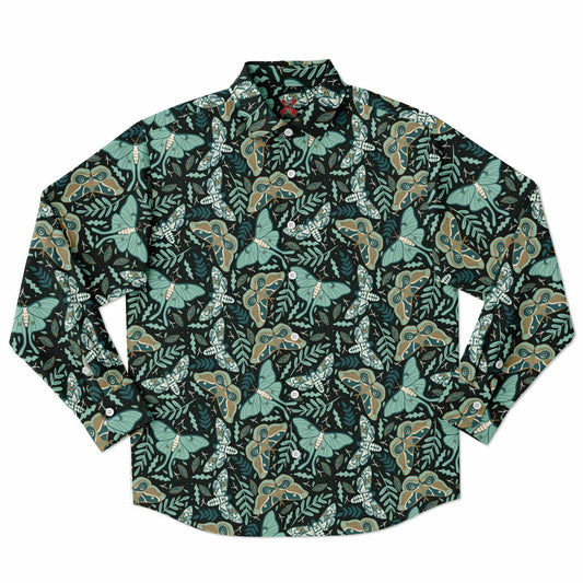 Butterflies Long Sleeve Button-up Shirt