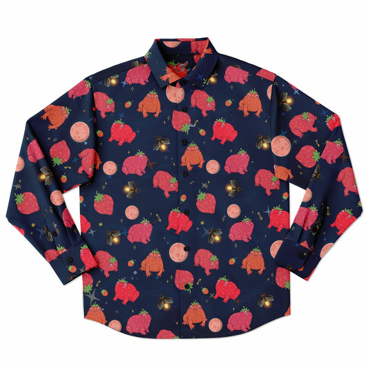 Crimson Toad Long Sleeve Button Up Shirt