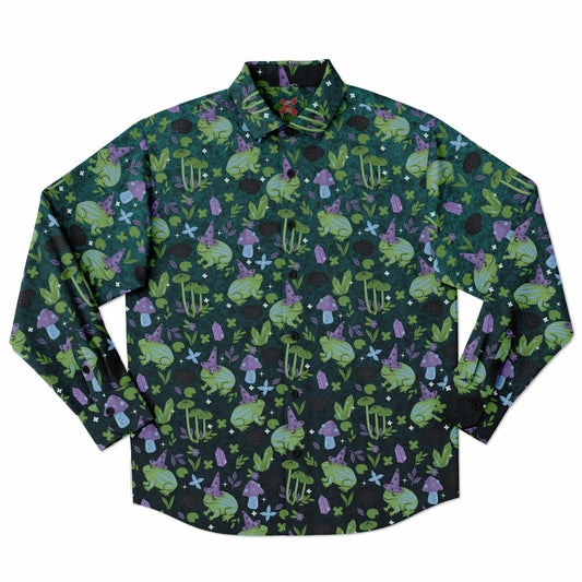 Witchy Swamp Long Sleeve Button-up Shirt copy