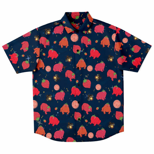 Crimson Frof Short Sleeve Button Up Shirt