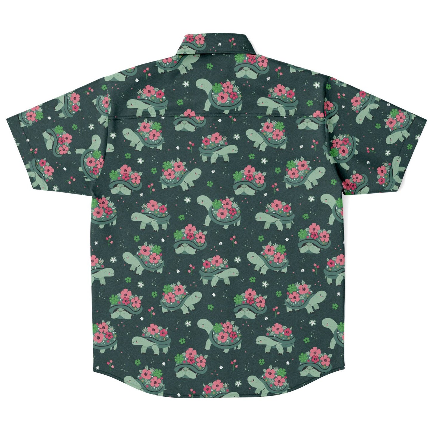 Happy Turtles Short Sleeve Button-up Shirt