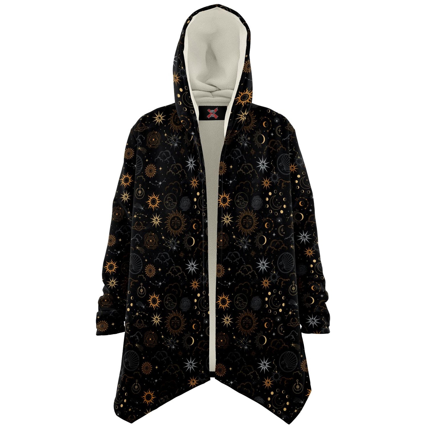 Celestial Black Microfleece Cloak