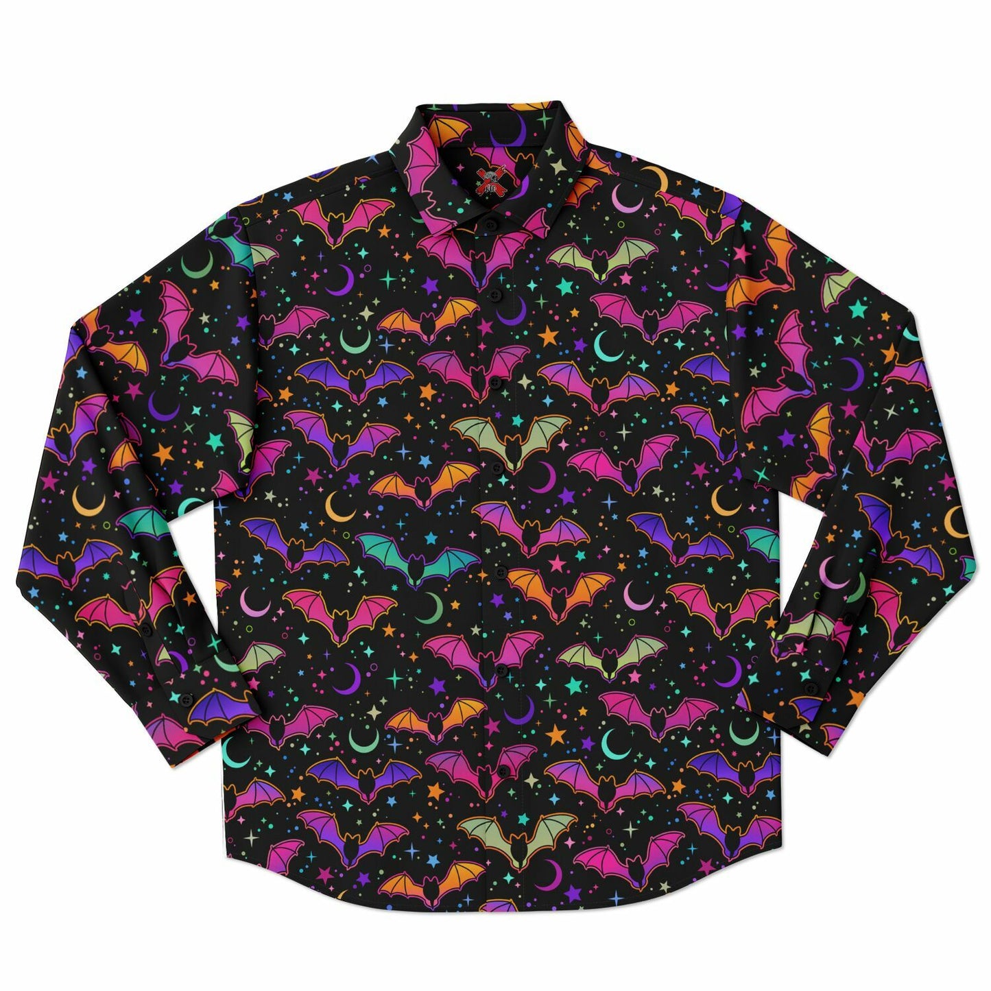 Party BatsLong Sleeve Button Up Shirt