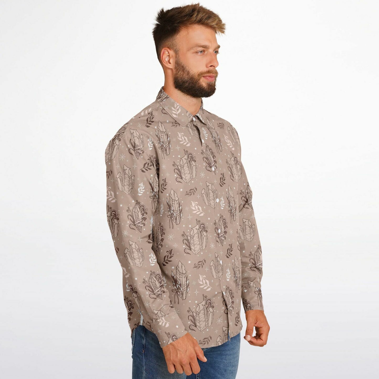 Mystic Craft Long Sleeve Button Up Shirt