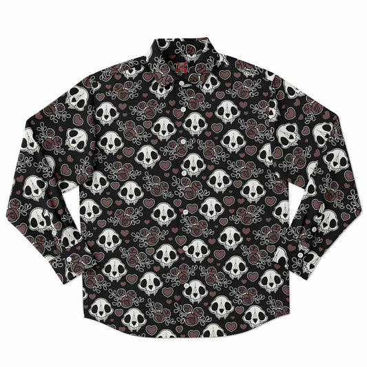 Deadly Romantic Long Sleeve Button Shirt