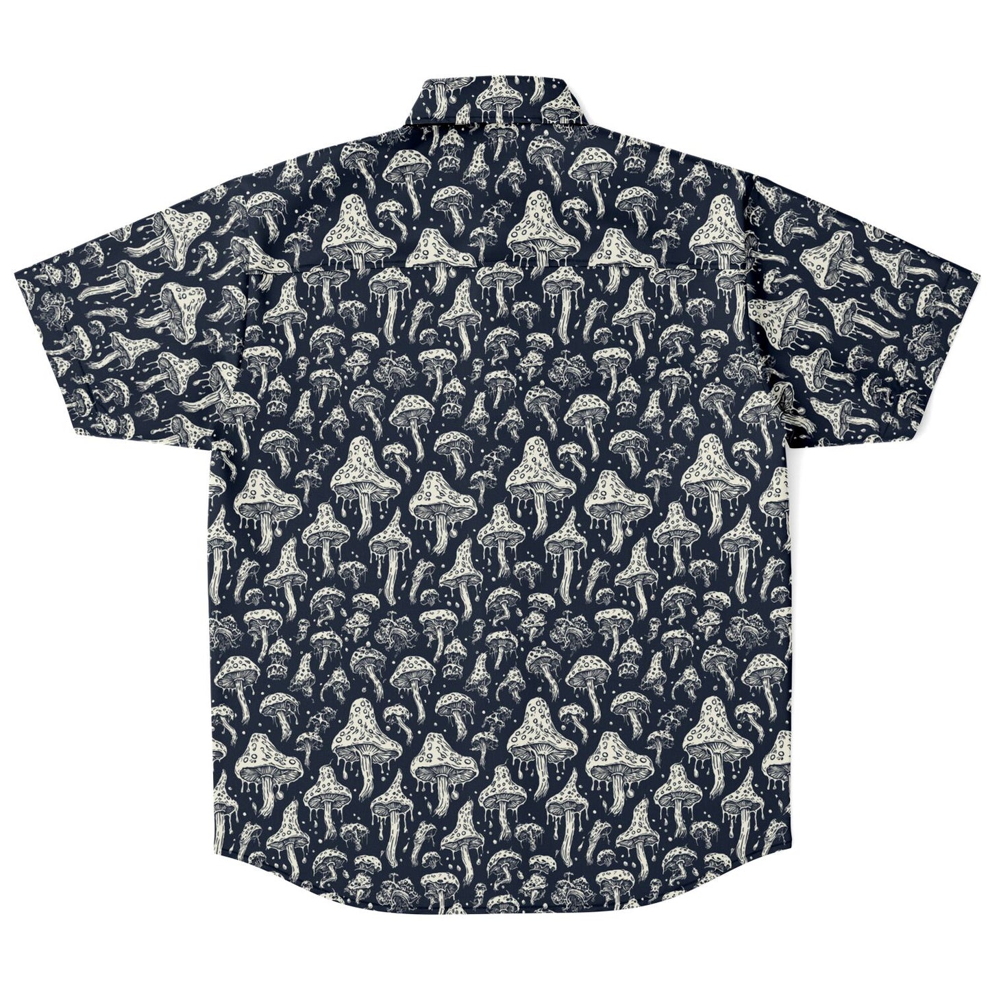 Crooked mushrooms Short Sleeve Button-up Shirt