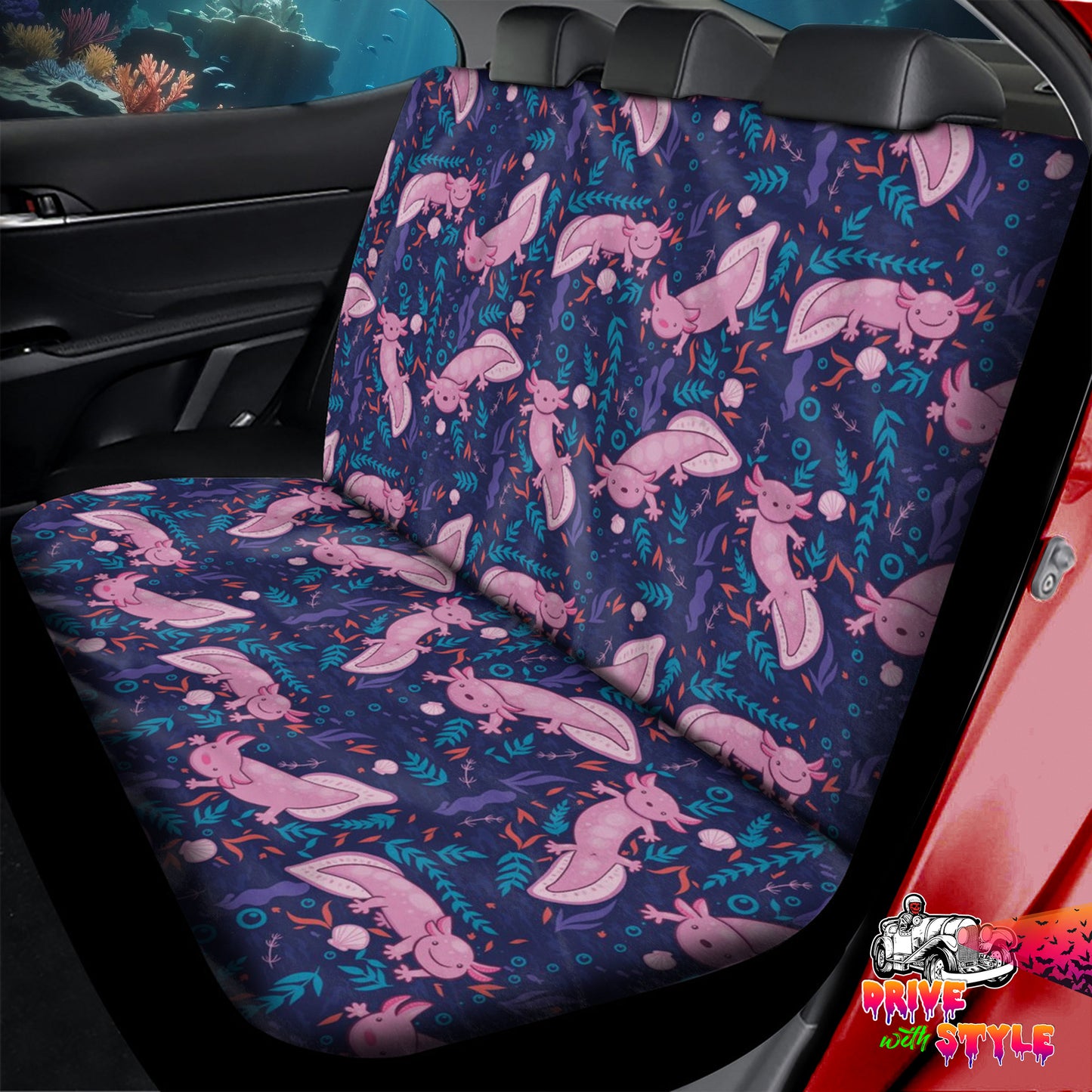 Axolotl Car Seat Cover Set