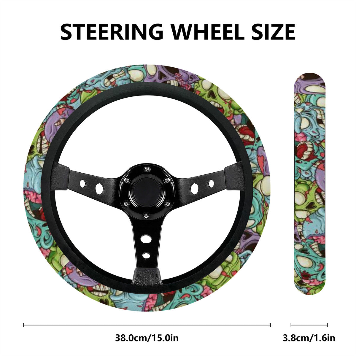 Zombie  Car Steering Wheel Covers - Updated