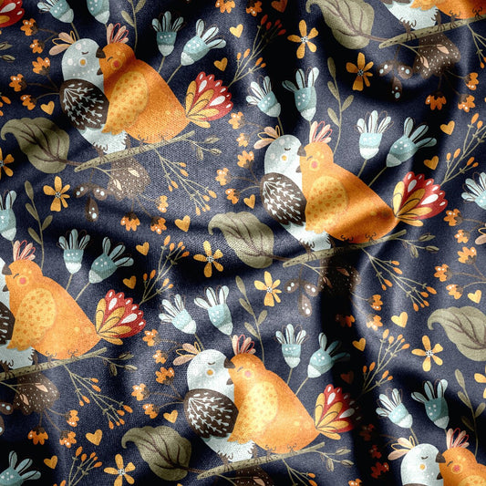 Lover Birds Short Sleeve Button Up Shirt - NeoSkull