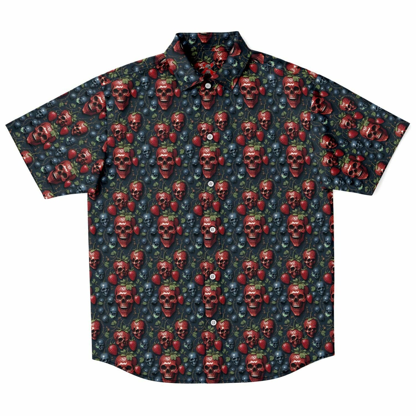 Skullberry Short Sleeve Button-up Shirt