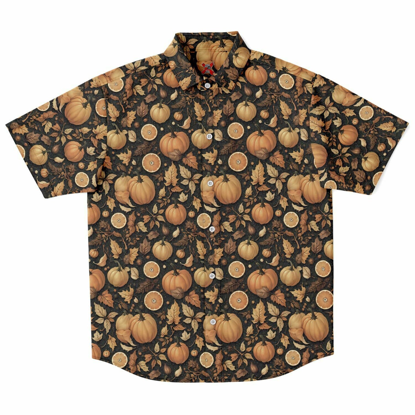 Calm Autumn Short Sleeve Button-up shirt
