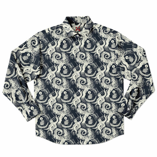 Phantasmagoria Long Sleeve Button Down-up Shirt