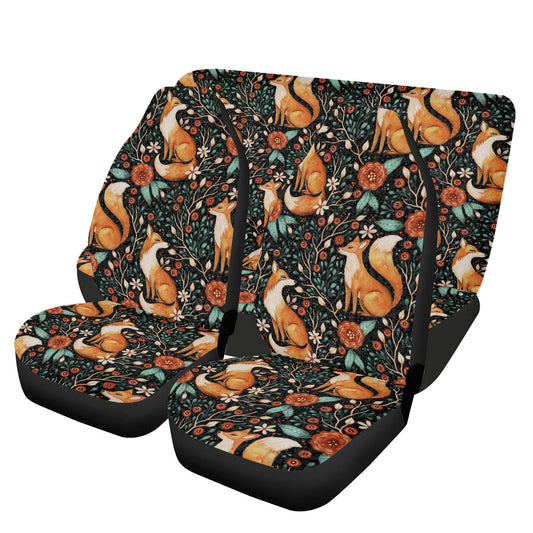 Forest Foxes Car Seat Cover Set