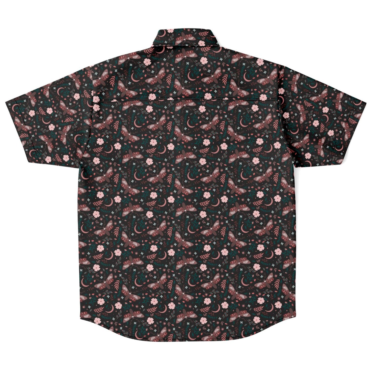 Sweet Druid small print Short Sleeve Button Up Shirt - NeoSkull