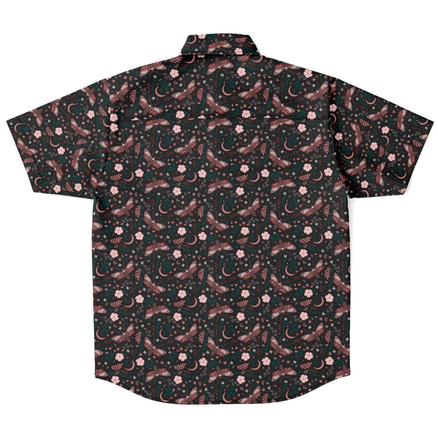 Sweet Druid small print Short Sleeve Button Up Shirt - NeoSkull