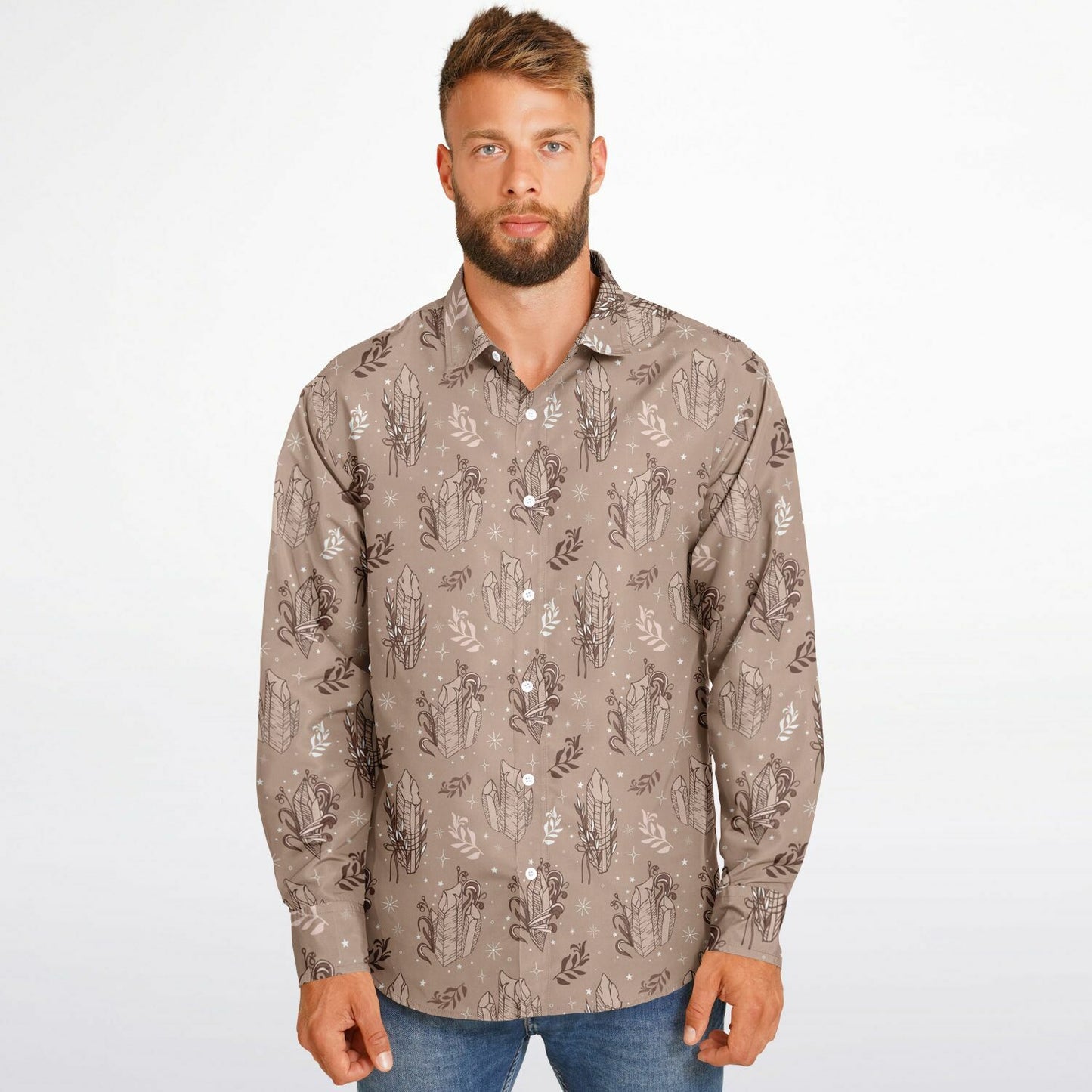 Mystic Craft Long Sleeve Button Up Shirt