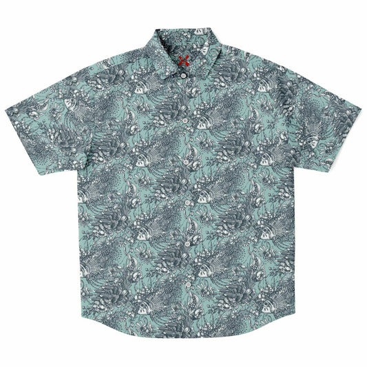 Sea Wonders Short Sleeve Button-up Shirt