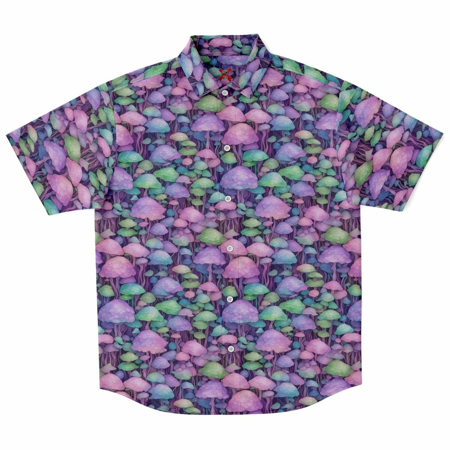 Fantasy Mushroom forest Sleeve Button-up Shirt