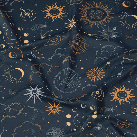 Celestial Short Sleeve Button-Down Comfort Shirt - NeoSkull