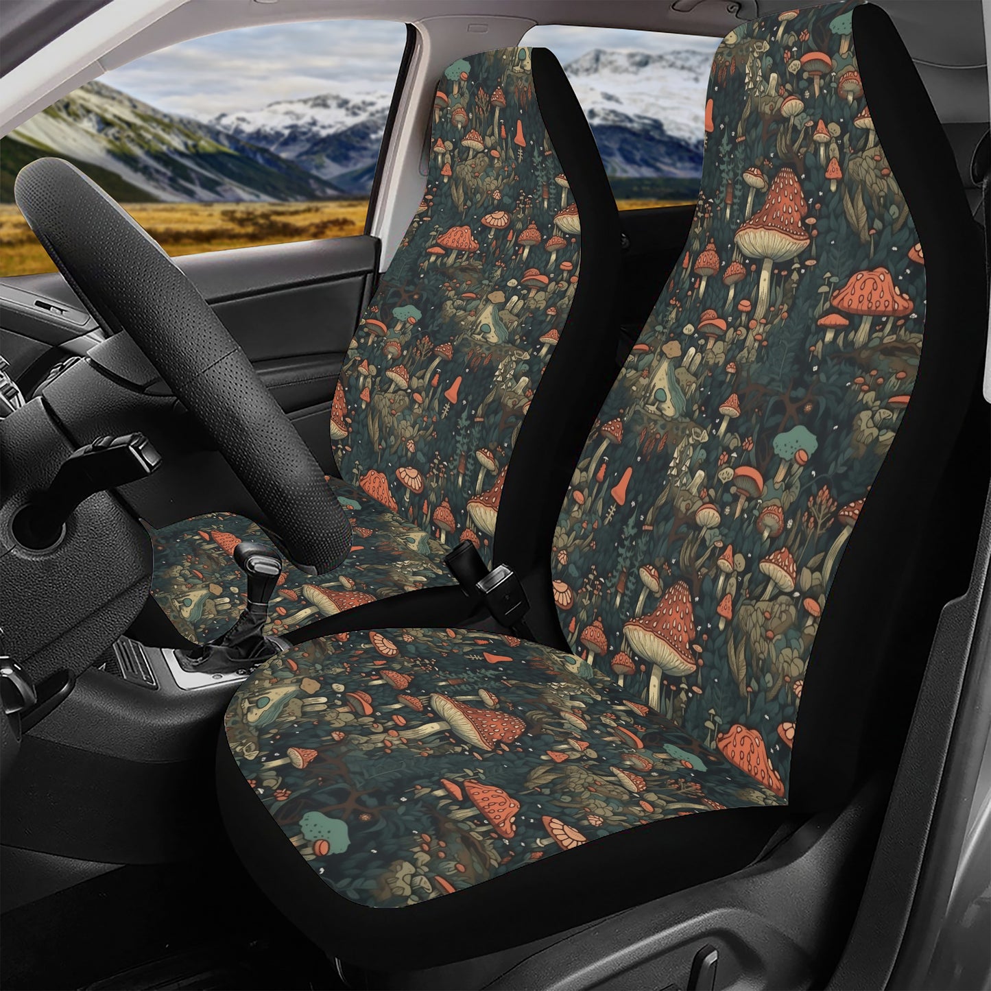 Scandinavian Forest Full Car Seat Cover Set