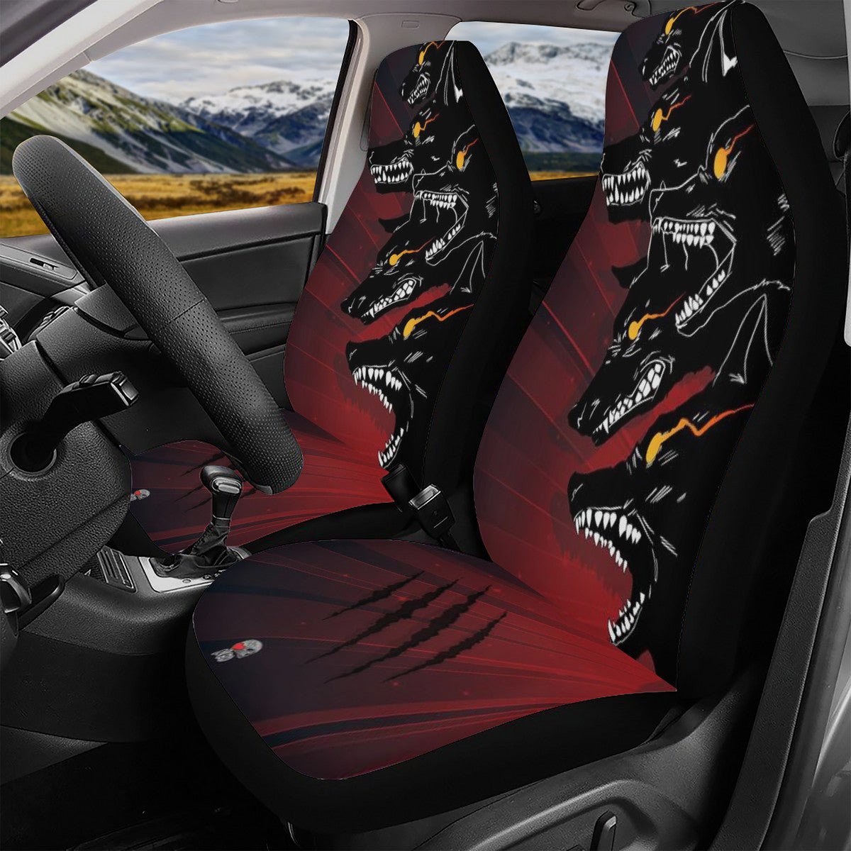 Wolf Pack Car Seat Cover Set