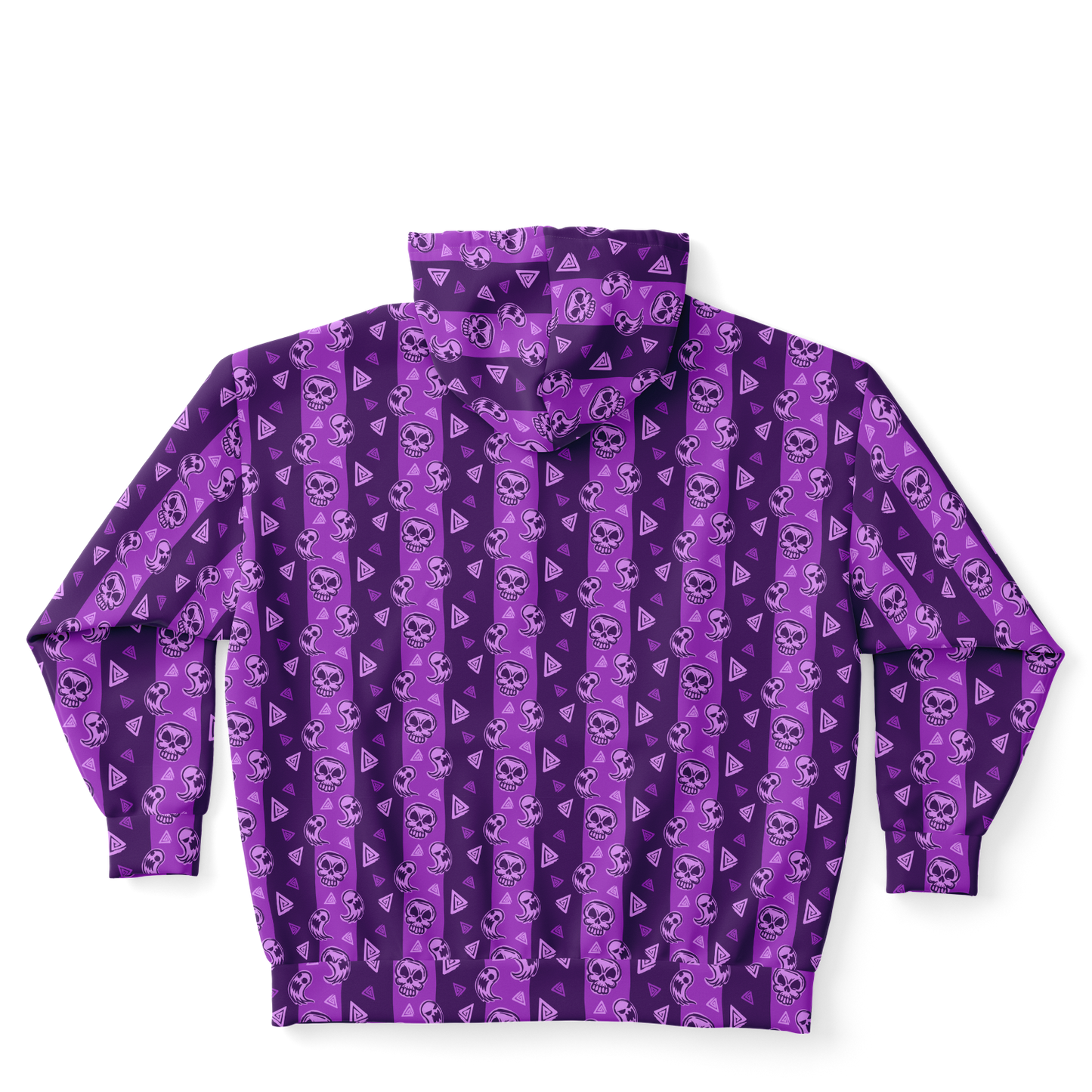 Spooky purple plus-size ziphoodie