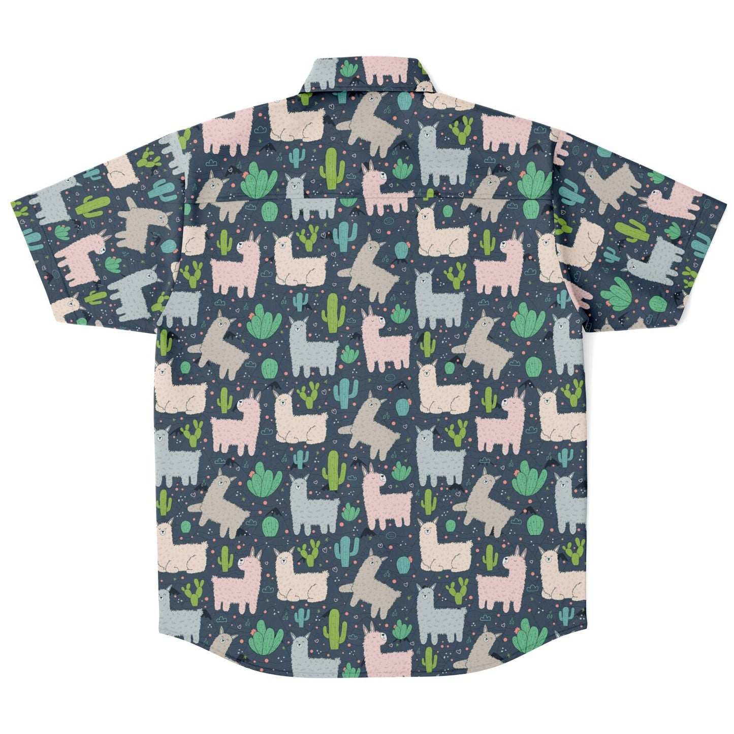 Alpaca Short Sleeve Button-up Shirt