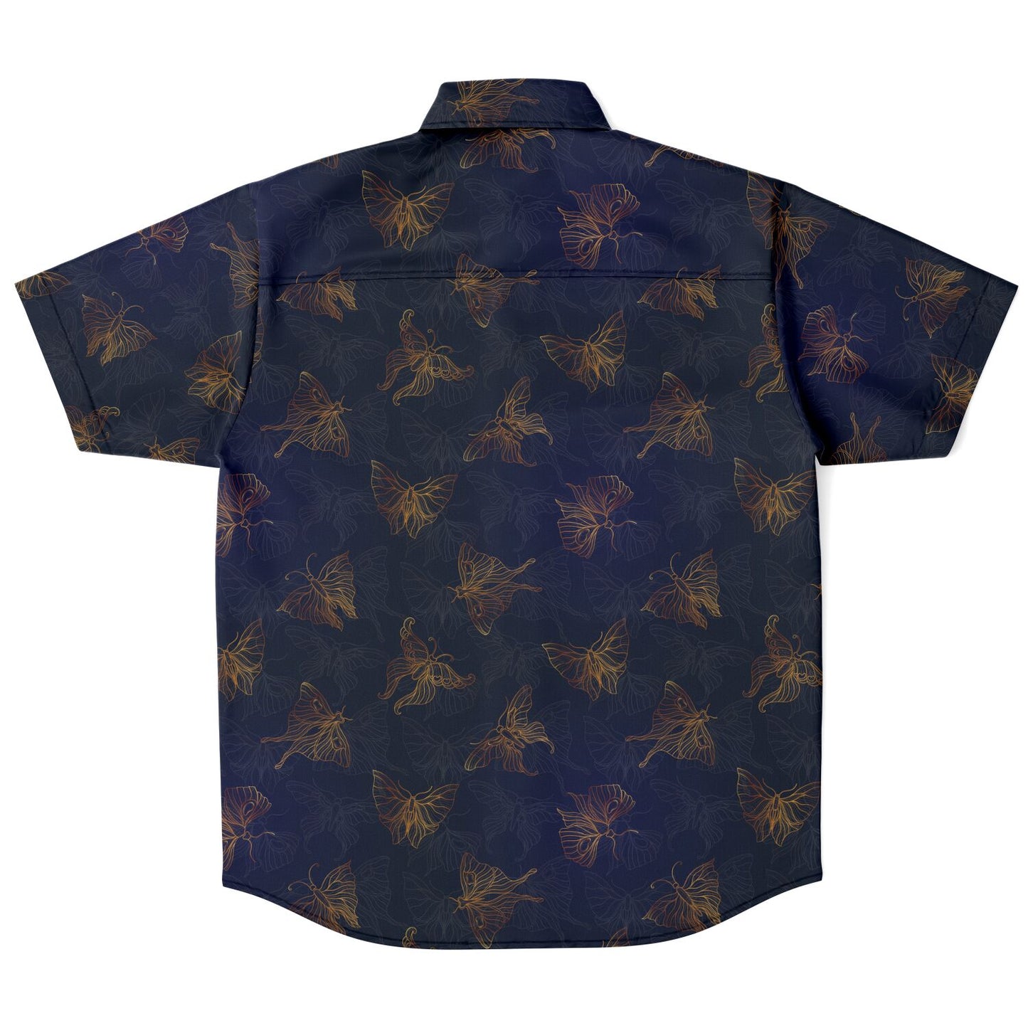 Butterflies short sleeve button-up shirt