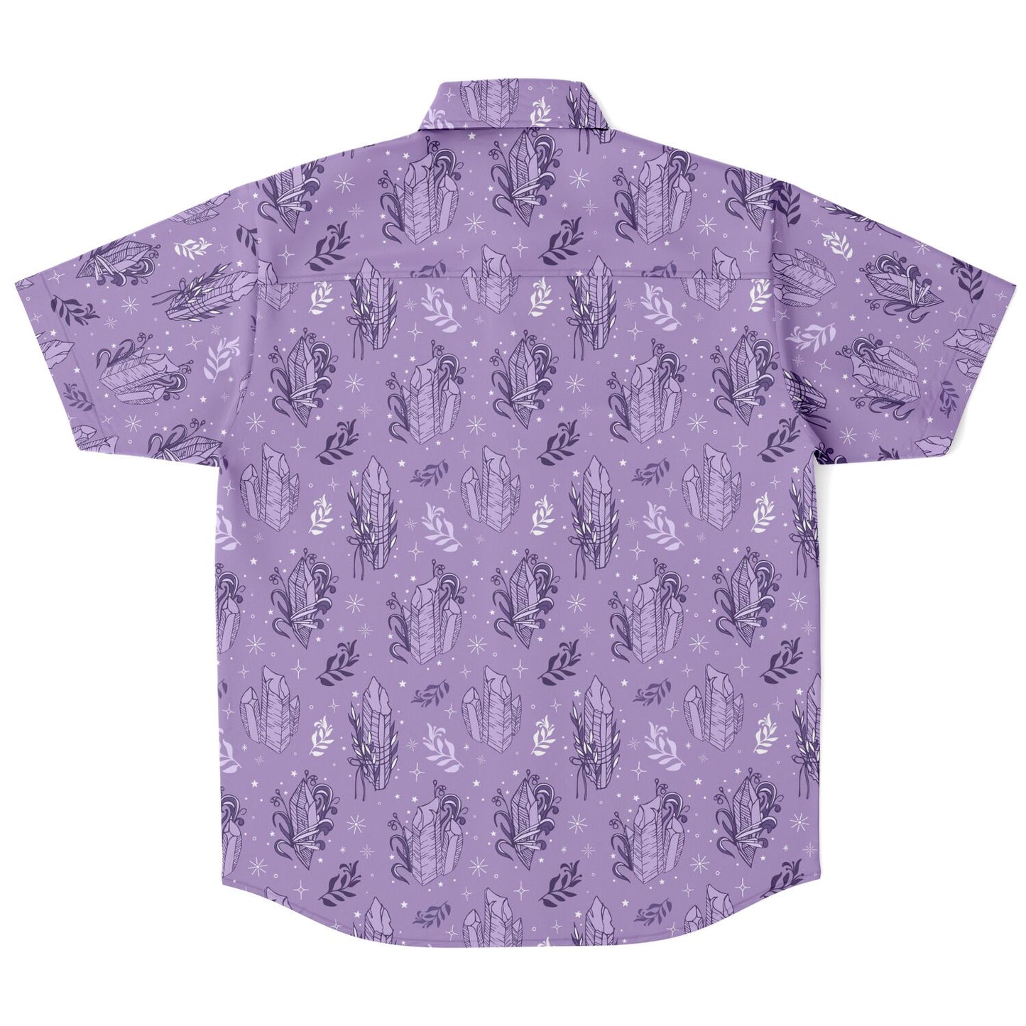 Amethyst short sleeve button-up shirt