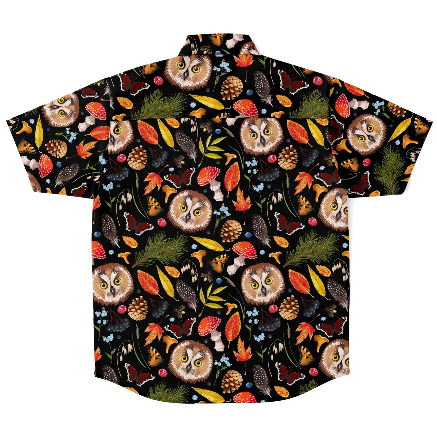 Cottage-core Forest short sleeve button-up shirt