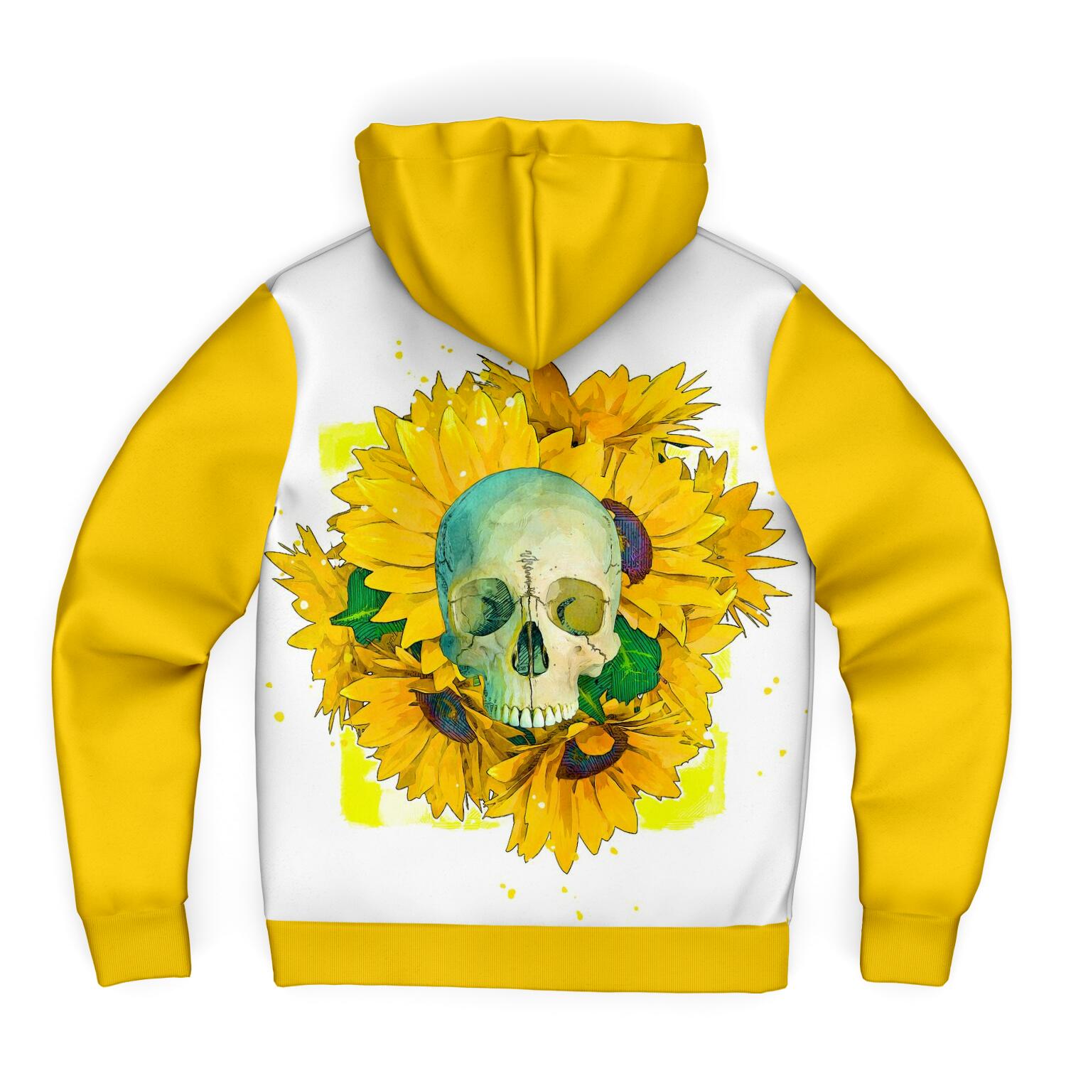 Skull and Sunflowers Sherpa Hoodie - NeoSkull