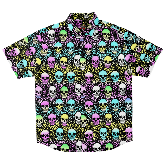 Pale Face Skull Button Up shirt