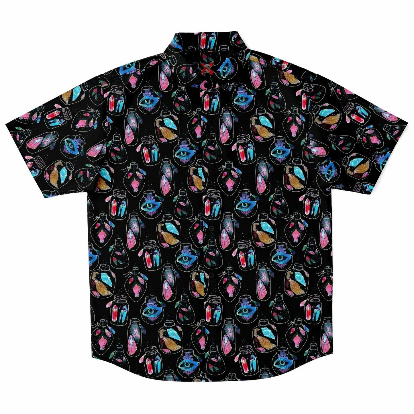 Crystal Potion short sleeve button-up shirt