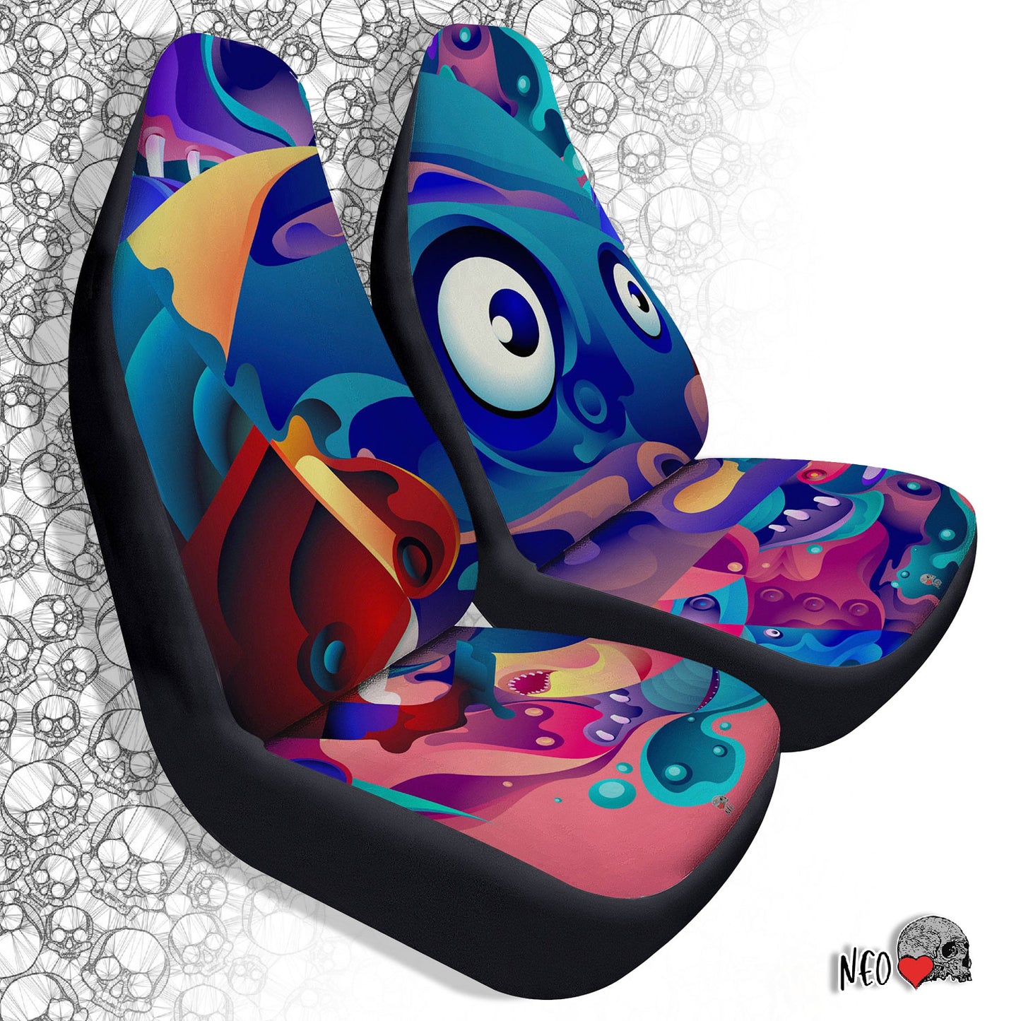 Abstract Wisdom Car Seat Covers