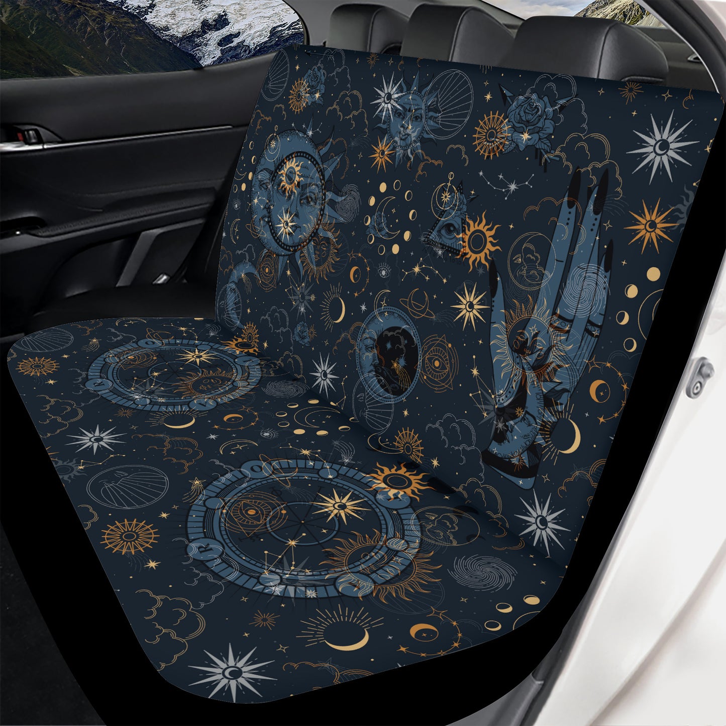 Sun Moon Full Car Seat Cover Set